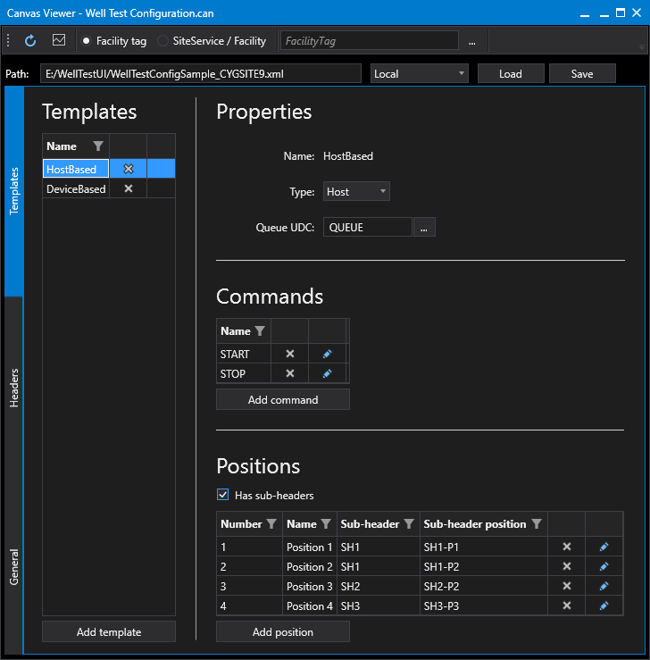 Templates page - Host type with Sub-headers Templates page - Host type with Sub-headers